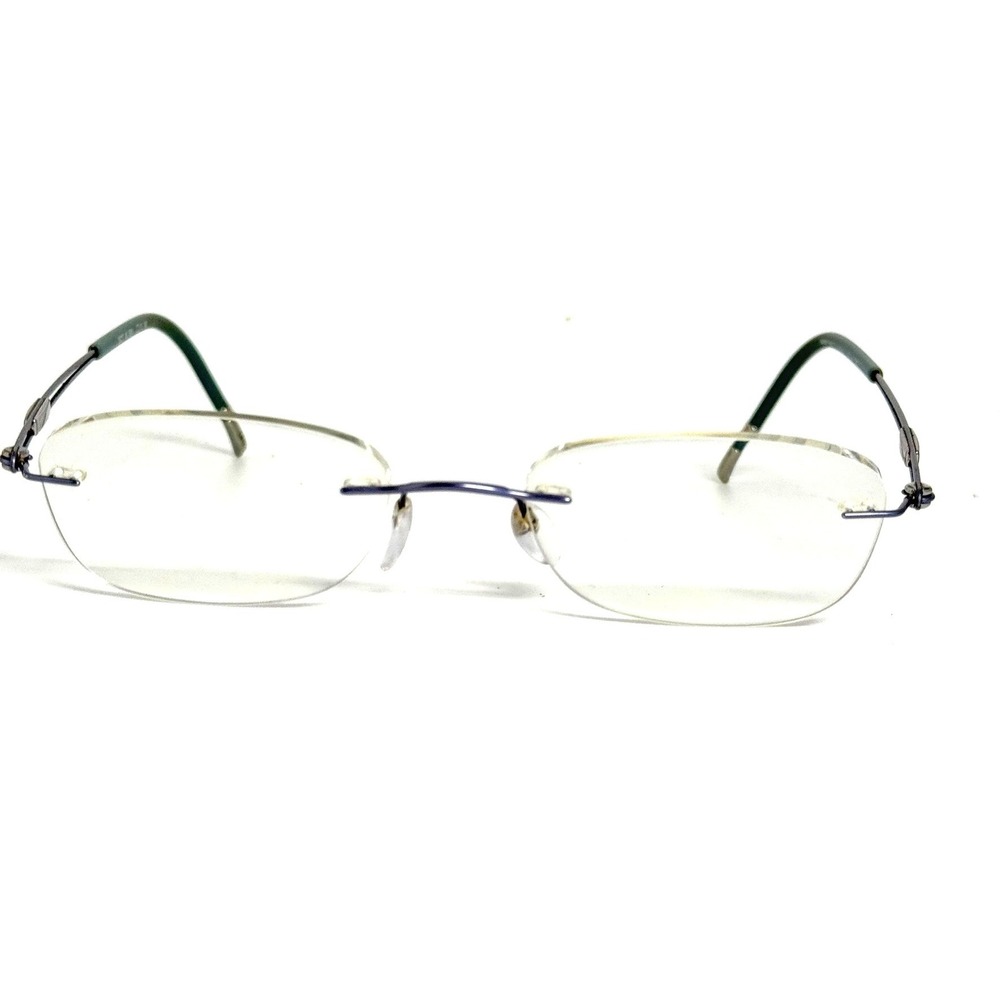 Silhouette Rimless Eyeglasses Green 5227 40 6054 52-19 140 Made in Austria